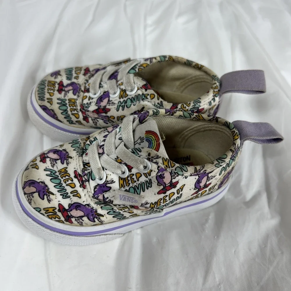 Vans Authentic‎ Elastic Dallas Clayton Skating Toddler Size 4 Skate Shoes